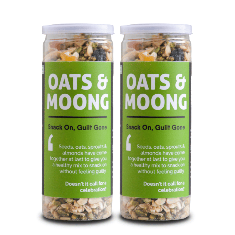 Omay Foods Oats & Moong Mix, 160g (Pack of 2) - Trail Mix