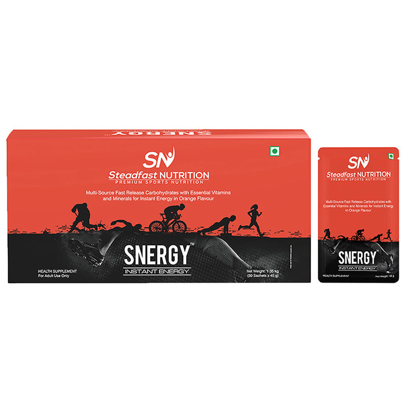 Steadfast Nutrition Snergy Instant Energy & Hydration Essential Vitamins & Minerals Energy Drink & Pre workout Supplements for Men & Women Orange 30 Sachets-image-9