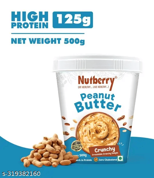 Nutberry Peanut Butter Chocolate Creamy 500Gm + Peanut Butter Crunchy 500Gm
