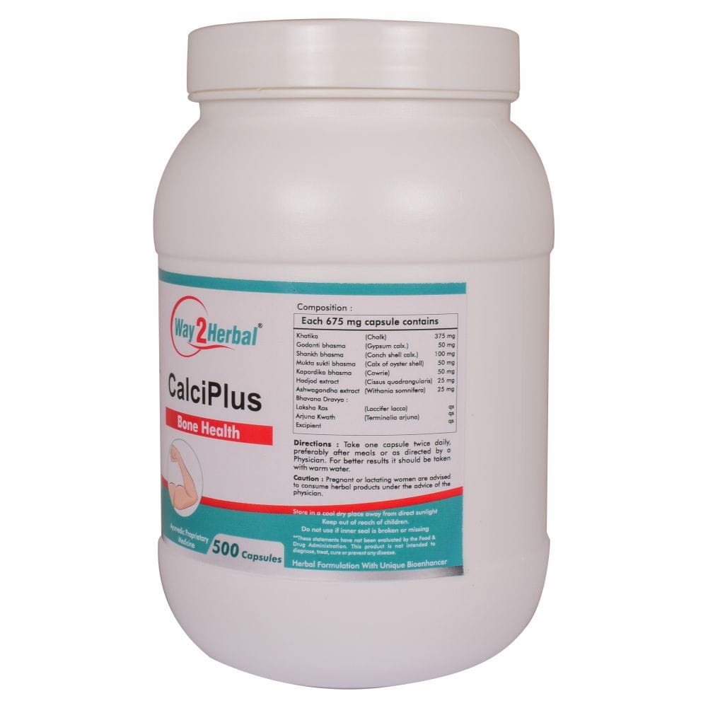 Way2herbal CALCIPLUS 500 Capsules