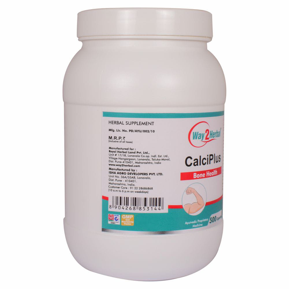 Way2herbal CALCIPLUS 500 Capsules